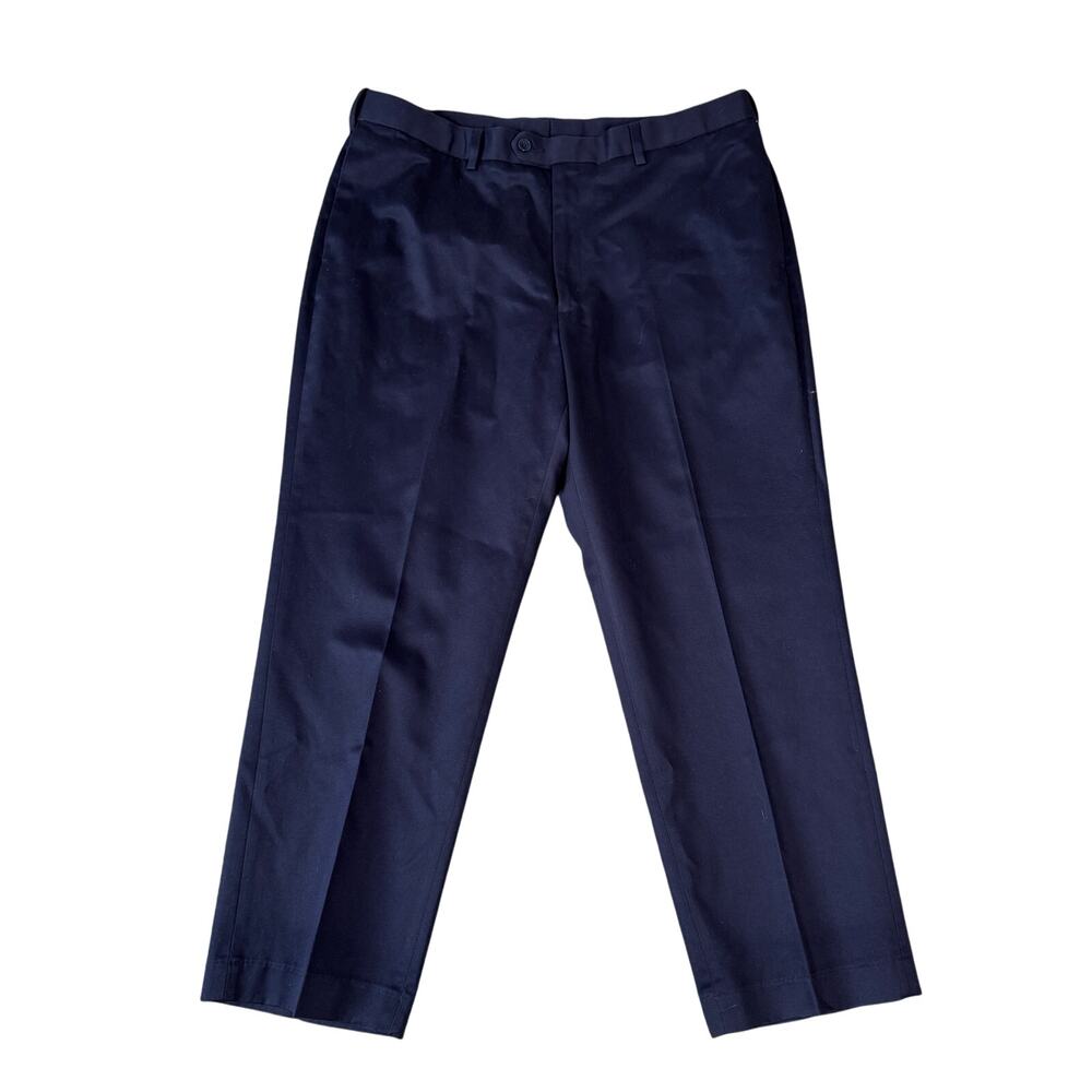 Perry Ellis Portfolio Pleated Straight Dress Workwear Pants US Men's 38x29